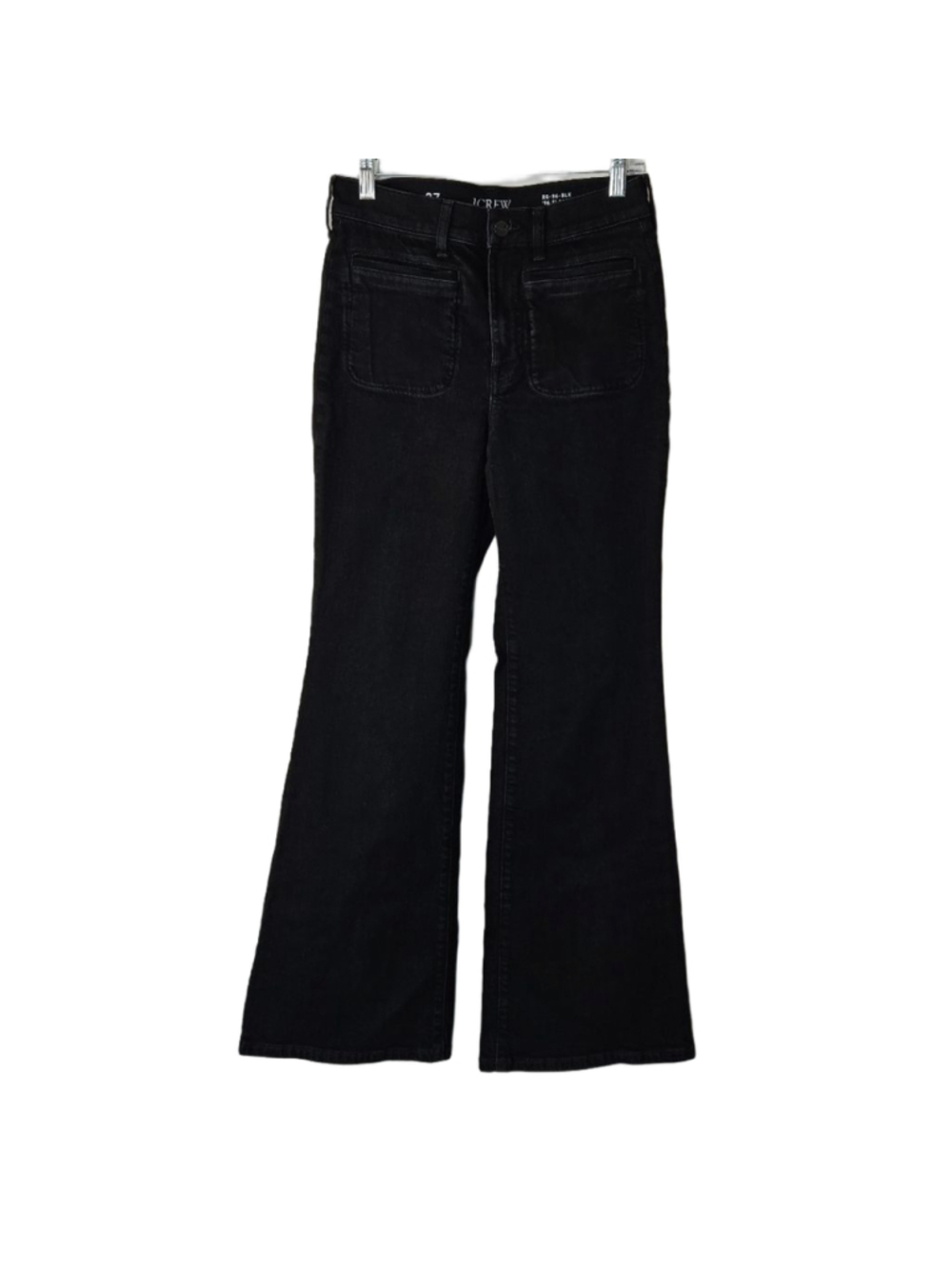 J.Crew '96 Slim Flare High Rise Jeans Size 27 Black Retro 90's Style - Picture 4 of 13